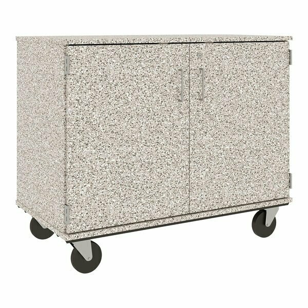 I.D. Systems 36'' Tall Grey Nebula Mobile Storage Cabinet with 18 3'' Bins 80243F36059 538243F36059